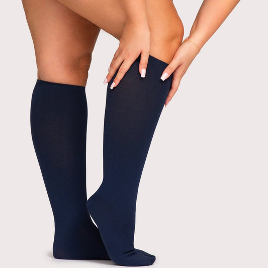 Wide Fit Compression Socks for All-Day Comfort & Support