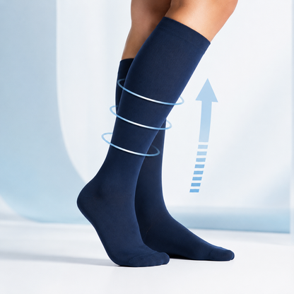 Wide Fit Compression Socks for All-Day Comfort & Support